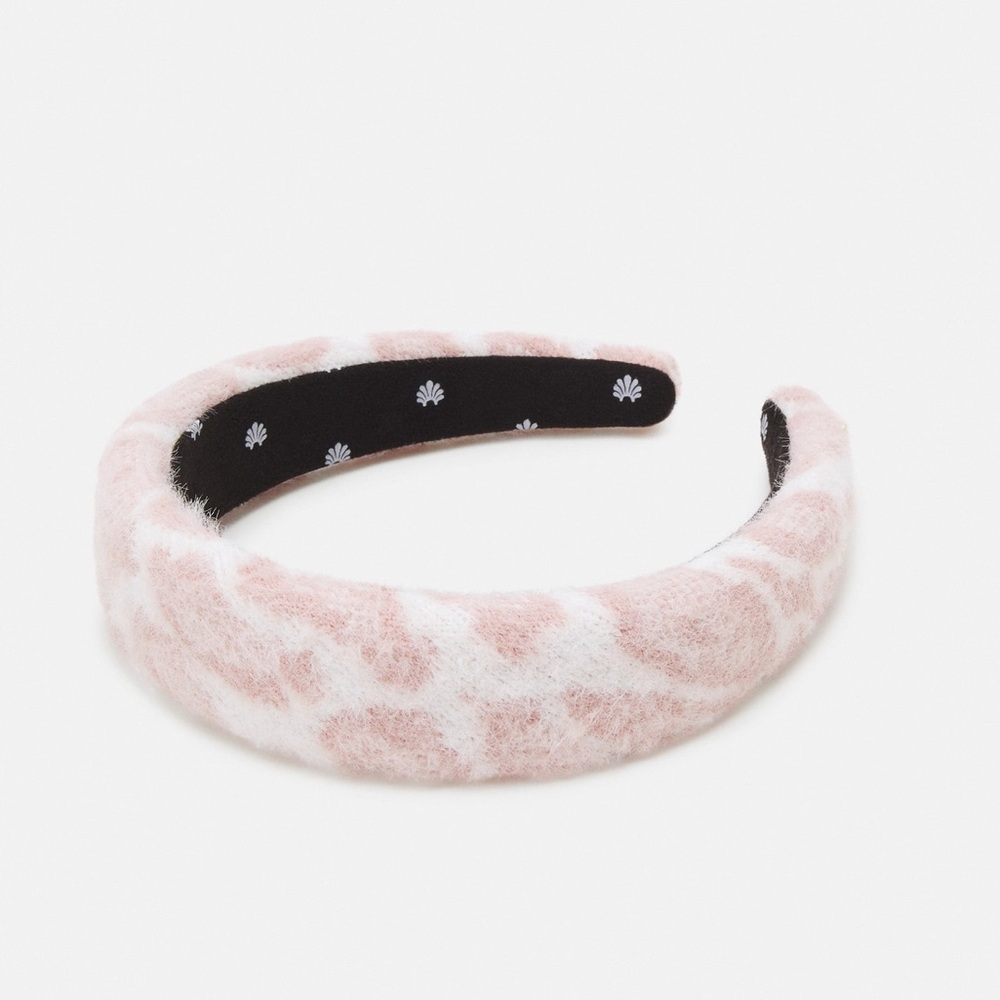 Lele Sadoughi New Leopard‎ Knit Alice Headband in Pink LSHA1214PL - Picture 7 of 16